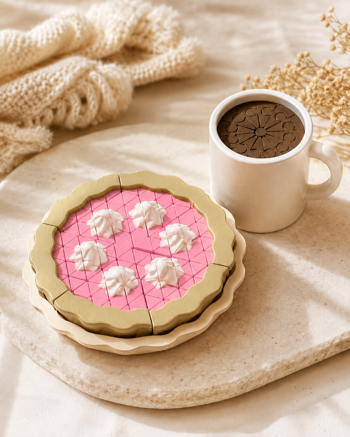 3D Printed Pretend Pie and Hot Cocoa Play Set