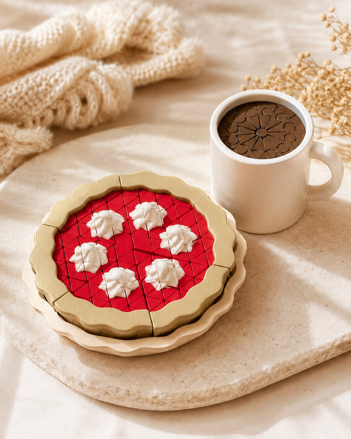 3D Printed Pretend Pie and Hot Cocoa Play Set