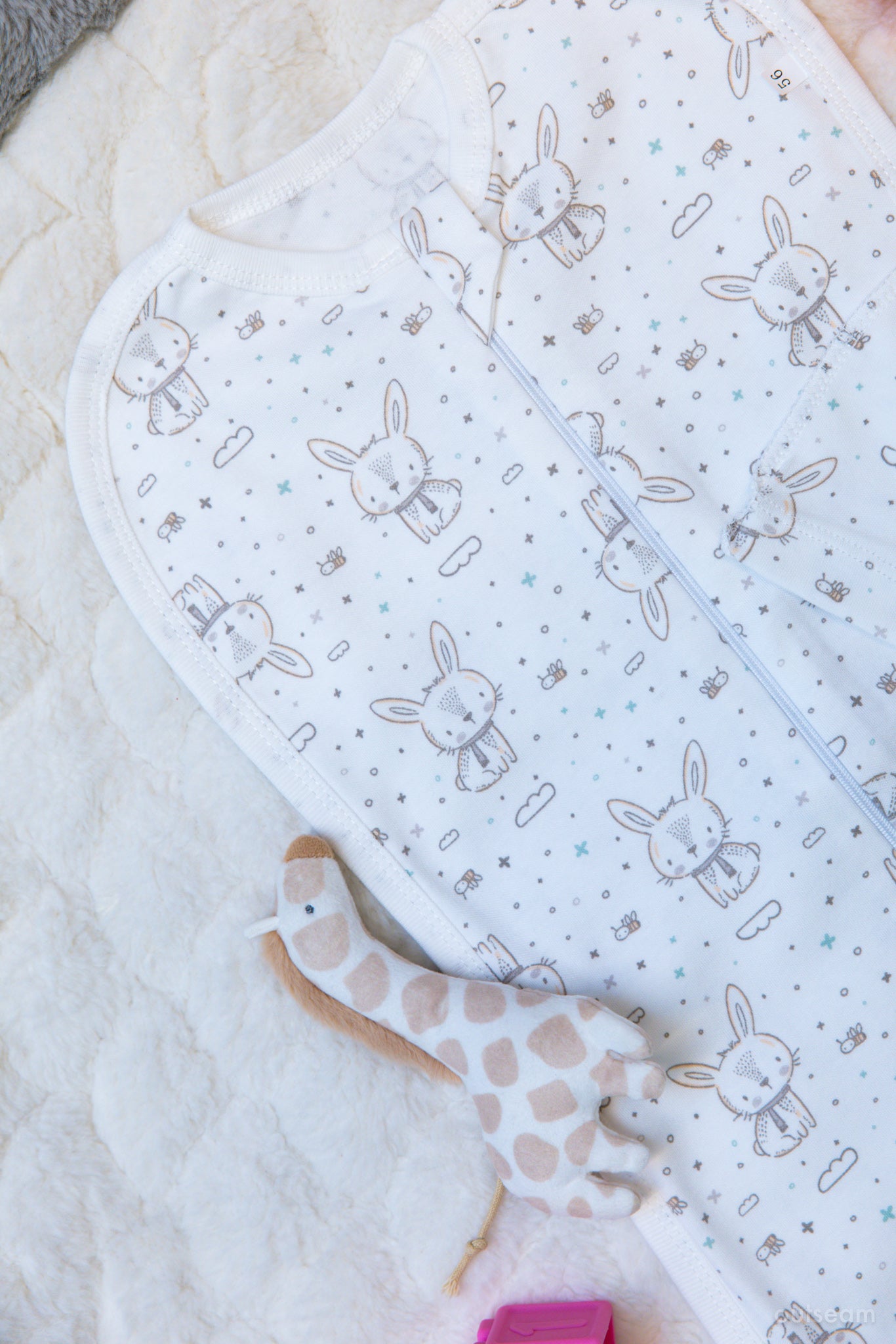 Outseam Newborn Sleep Cocoon Rabbit — detail view 3